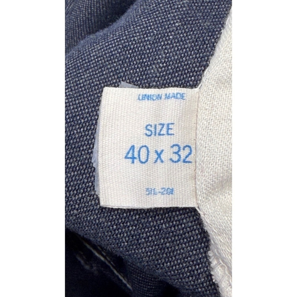 Vintage Sears Mens Overalls Union Made Perma-Prest Tradewear 40x32 Denim 70s - Picture 6 of 14